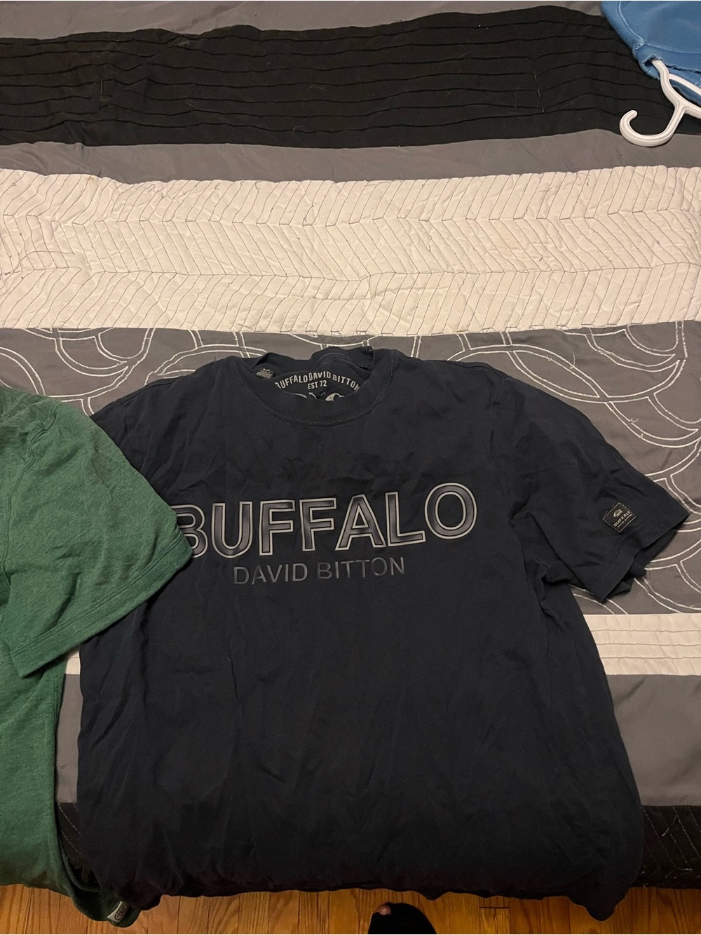 Buffalo David Bitton Navy Logo Short Sleeve Tee